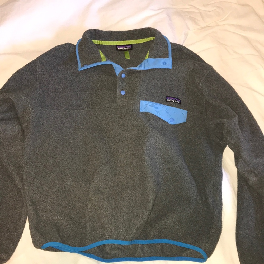 Patagonia Fleece Grey/Blue size M UNISEX